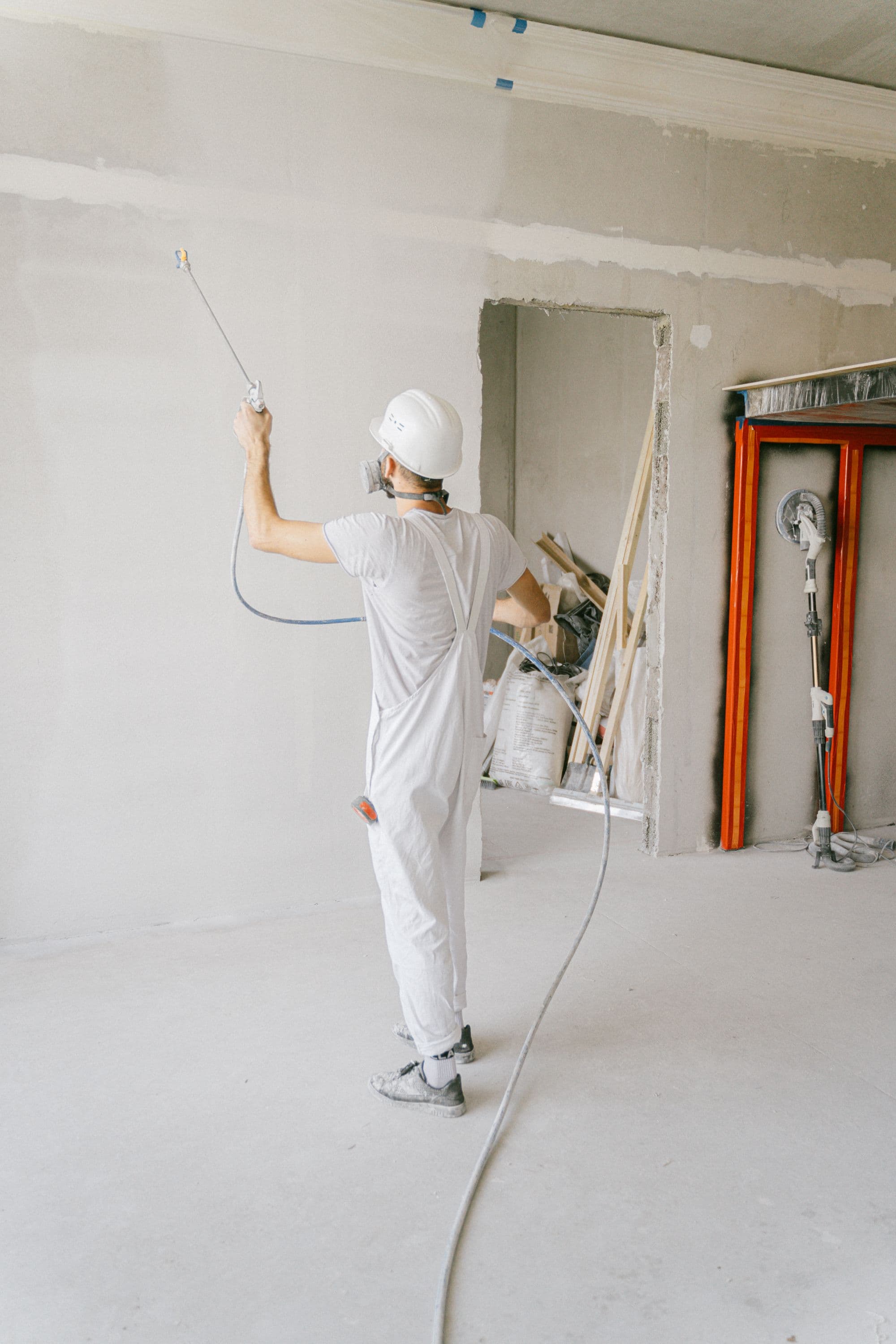 Craftsman renovating a home interior